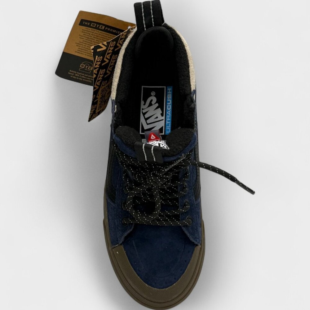Vans SK8-Hi MTE-2 Utility Gum Navy Khaki Women’s 5.5 Winter Boots NWT - Picture 10 of 13